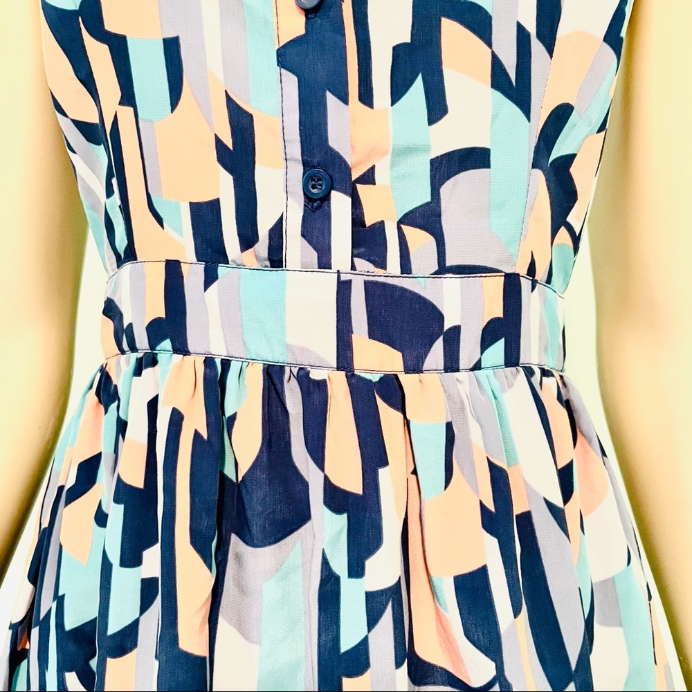 Stylish Multicolor Patterned Dress - Picture 5 of 6